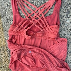 Lululemon Coral Strappy free to be wild top